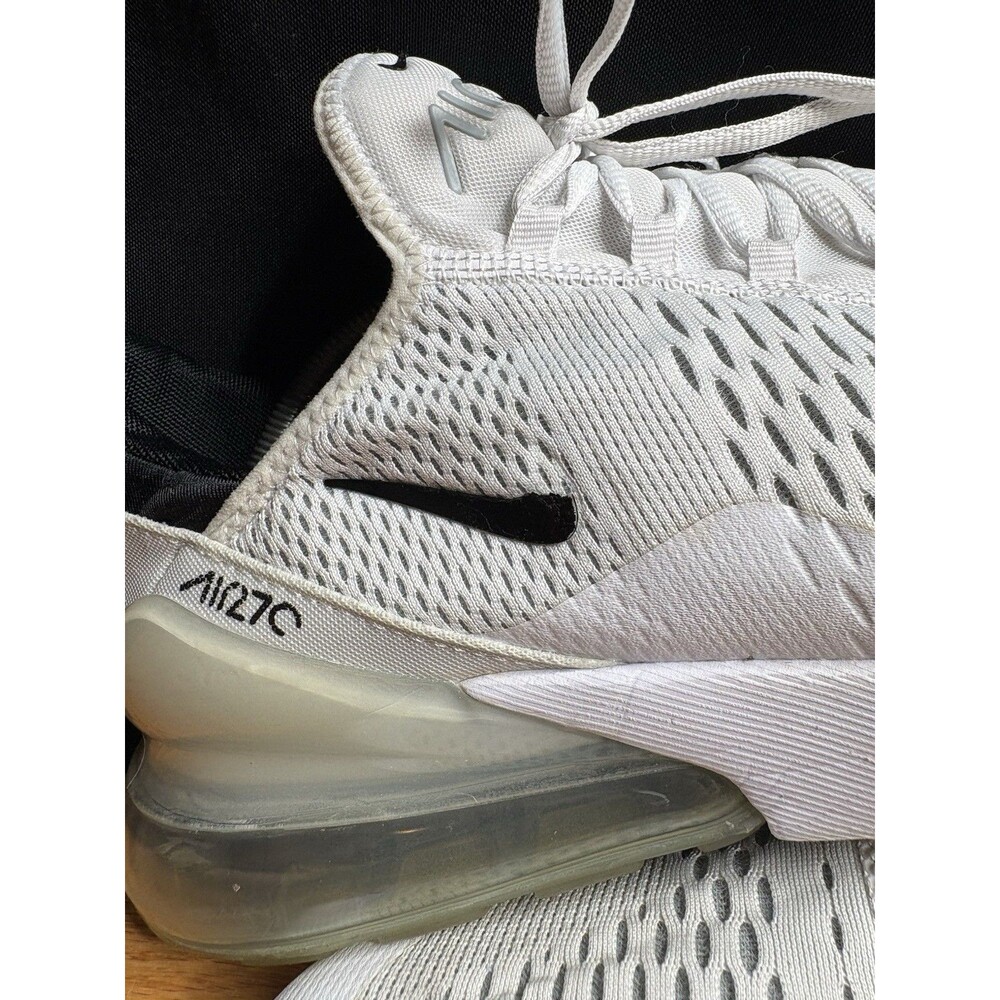 Nike Men's Air Max 270 AH8050-100 Running White Black Shoes Sneakers Size 13 - Picture 2 of 8